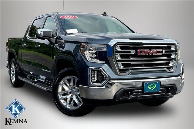 Gray (Dark Sky Metallic) 2021 GMC Sierra 1500 Pickup Truck Four-Wheel Drive 8-Speed Automatic
