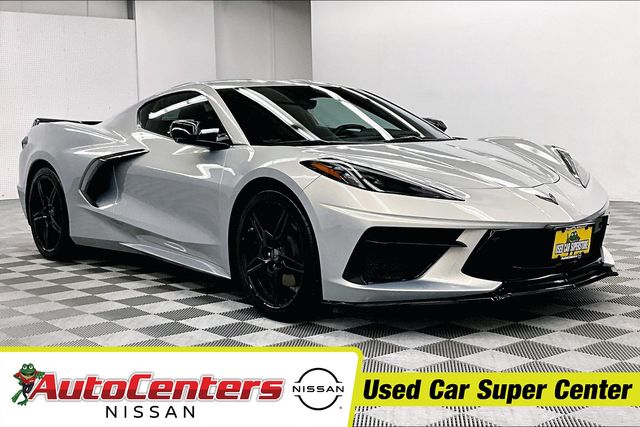 Silver Flare Metallic 2021 Chevrolet Corvette Coupe Rear-Wheel Drive 8-Speed Dual Clutch