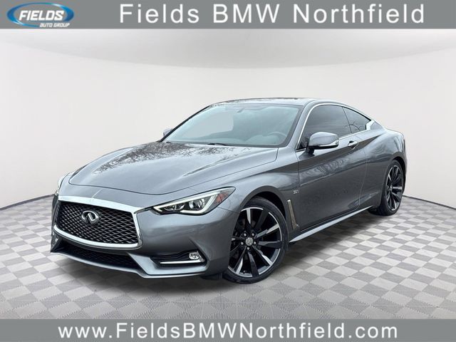 Gray (Graphite Shadow) 2018 INFINITI Q60 3.0t Luxe Coupe AWD Coupe All-Wheel Drive 7-Speed Automatic
