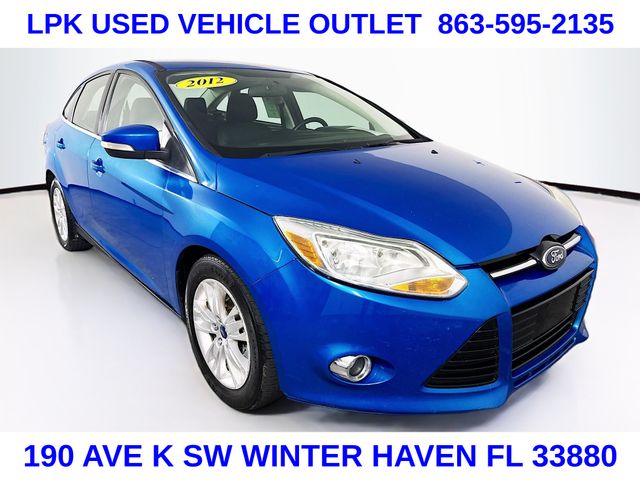 Blue Candy 2012 Ford Focus Sedan Front-Wheel Drive 6-Speed Automatic