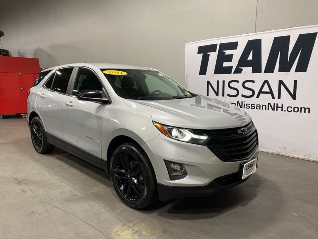 Silver Ice Metallic 2021 Chevrolet Equinox LT AWD with 1LT SUV / Crossover Four-Wheel Drive 6-Speed Automatic Overdrive