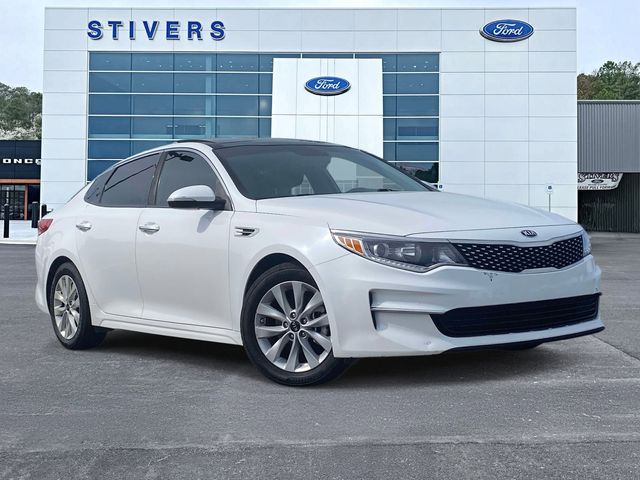 Snow White Pearl 2018 Kia Optima EX Sedan Front-Wheel Drive 6-Speed Automatic
