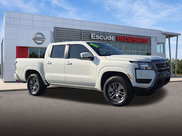 Glacier White 2025 Nissan Frontier Pickup Truck Four-Wheel Drive 9-Speed Automatic Overdrive