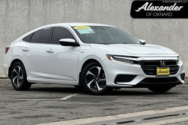 White 2021 Honda Insight Sedan Front-Wheel Drive Continuously Variable Transmission