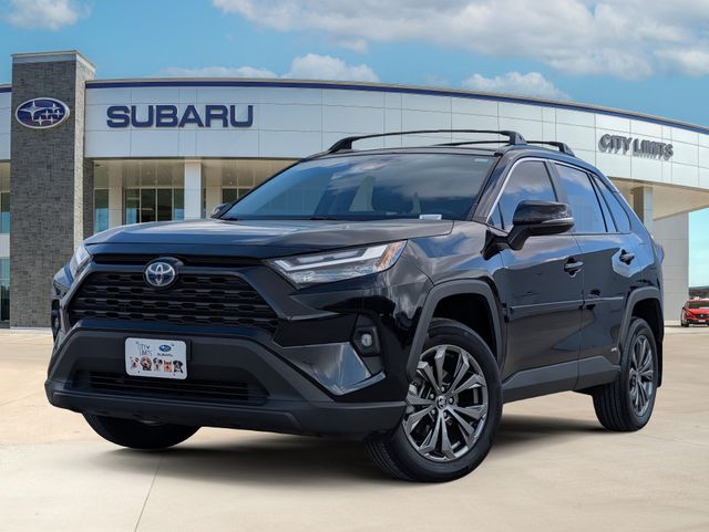Midnight Black 2022 Toyota RAV4 Hybrid XLE Premium AWD SUV / Crossover All-Wheel Drive Continuously Variable Transmission