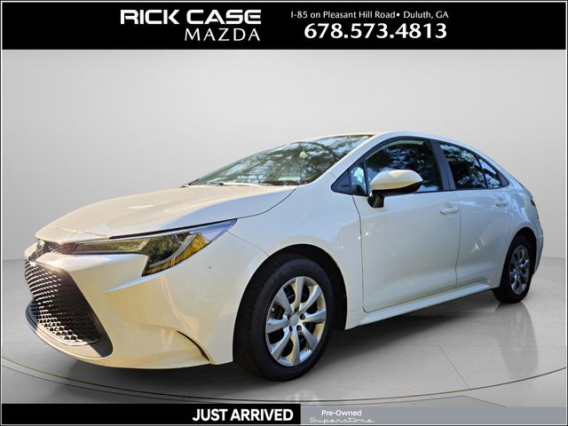 Super White 2020 Toyota Corolla Sedan Front-Wheel Drive Continuously Variable Transmission