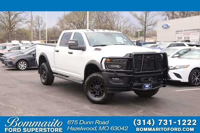 Bright White Clearcoat 2025 RAM 2500 Tradesman Crew Cab 4WD Pickup Truck Four-Wheel Drive 8-Speed Automatic