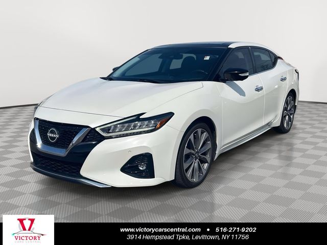 Pearl White Tricoat 2023 Nissan Maxima Platinum FWD Sedan Front-Wheel Drive Continuously Variable Transmission