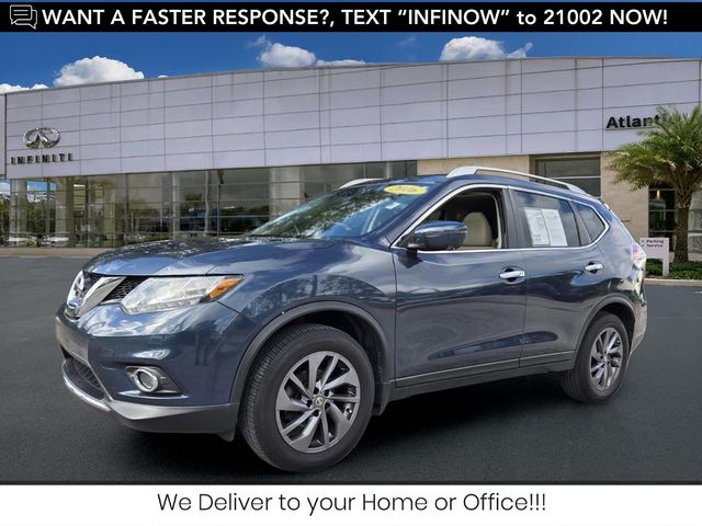 Arctic Blue 2016 Nissan Rogue SUV / Crossover Front-Wheel Drive Continuously Variable Transmission