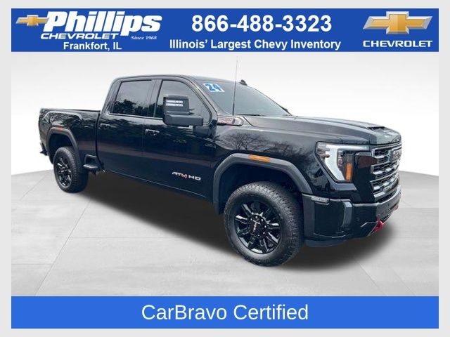 Onyx Black 2024 GMC Sierra 2500HD AT4 Crew Cab 4WD Pickup Truck Four-Wheel Drive Automatic
