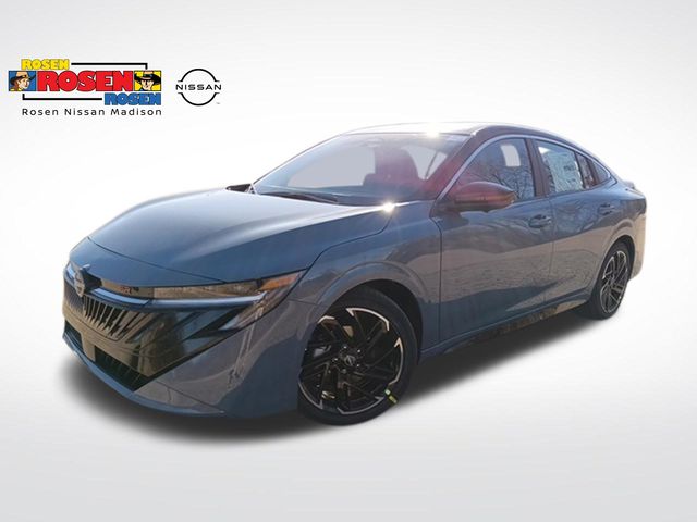 Atlantic Gray Metallic/Super Black 2026 Nissan Sentra SR FWD Sedan Front-Wheel Drive Continuously Variable Transmission