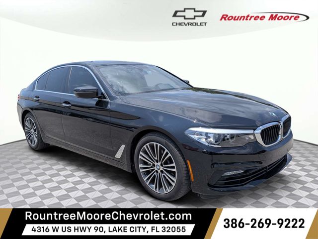 Jet Black 2017 BMW 5 Series Sedan Rear-Wheel Drive 8-Speed Automatic