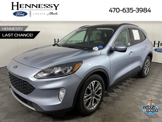 Iced Blue Silver Metallic 2022 Ford Escape SEL FWD SUV / Crossover Front-Wheel Drive 8-Speed Automatic