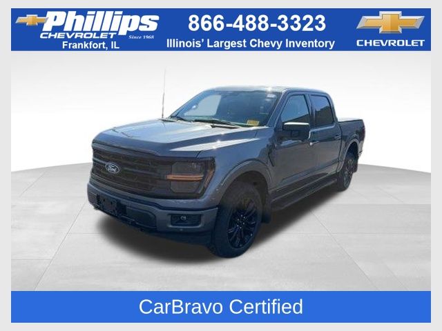 Gray Metallic 2025 Ford F-150 XLT SuperCrew 4WD Pickup Truck Four-Wheel Drive Automatic