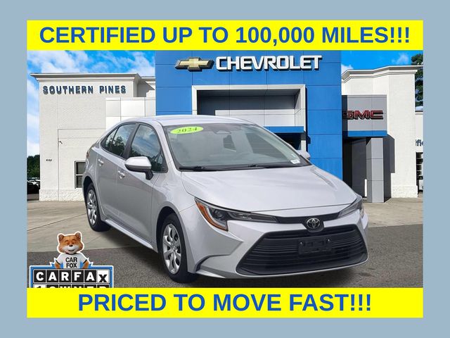 Classic Silver Metallic 2024 Toyota Corolla Sedan Front-Wheel Drive Continuously Variable Transmission