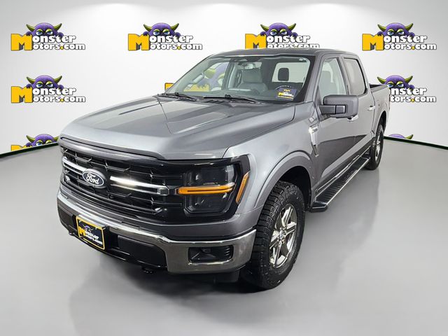 Gray 2024 Ford F-150 XLT SuperCrew 4WD Pickup Truck Four-Wheel Drive Automatic