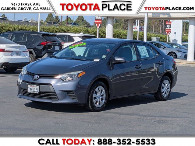 Slate Metallic 2015 Toyota Corolla Sedan Front-Wheel Drive 4-Speed Automatic