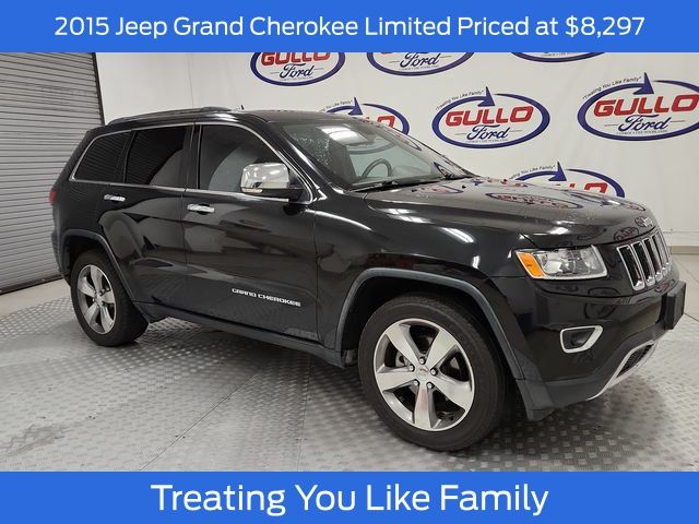 Brilliant Black Crystal Pearlcoat 2015 Jeep Grand Cherokee Limited SUV / Crossover 4X2 8-Speed Automatic