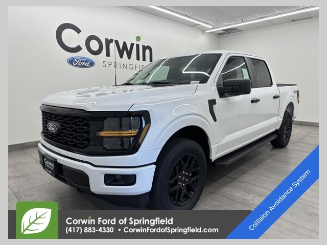 Oxford White 2025 Ford F-150 STX 4dr SuperCrew 4WD Pickup Truck Four-Wheel Drive Automatic