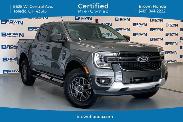 Carbonized Gray Metallic 2024 Ford Ranger Pickup Truck Four-Wheel Drive Automatic