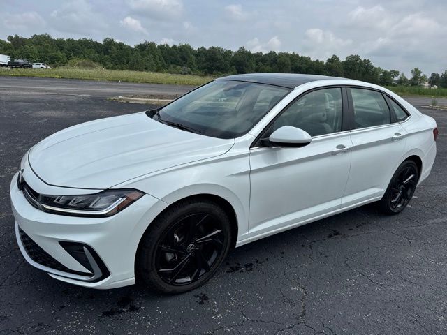 Opal White Pearl 2025 Volkswagen Jetta Sedan Front-Wheel Drive 8-Speed Automatic