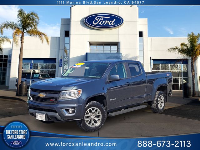 Shadow Gray Metallic 2019 Chevrolet Colorado Z71 Crew Cab 4WD Pickup Truck Four-Wheel Drive 8-Speed Automatic