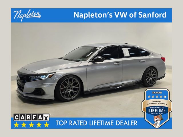 Silver 2022 Honda Accord Sedan Front-Wheel Drive Automatic