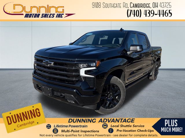 Black 2026 Chevrolet Silverado 1500 High Country Crew Cab 4WD Pickup Truck Four-Wheel Drive Automatic