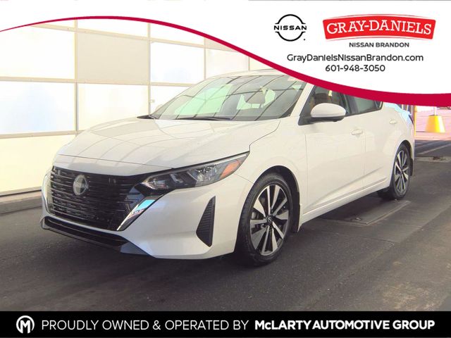Aspen White Tricoat 2025 Nissan Sentra Sedan Front-Wheel Drive Continuously Variable Transmission