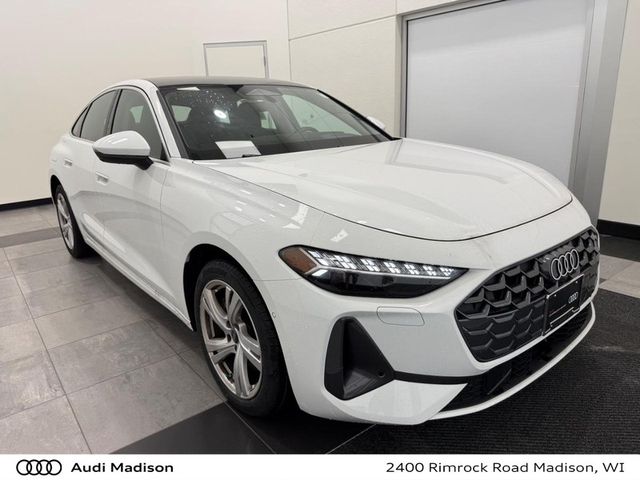 White 2025 Audi A5 Sedan All-Wheel Drive 7-Speed Automatic