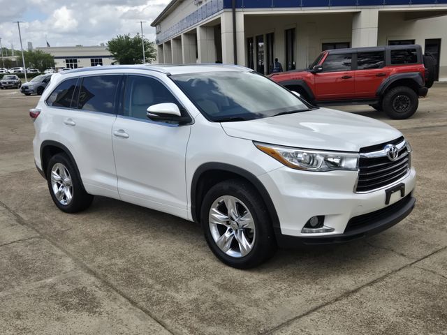 White (Blizzard Pearl) 2015 Toyota Highlander Limited SUV / Crossover Front-Wheel Drive 6-Speed Automatic Overdrive