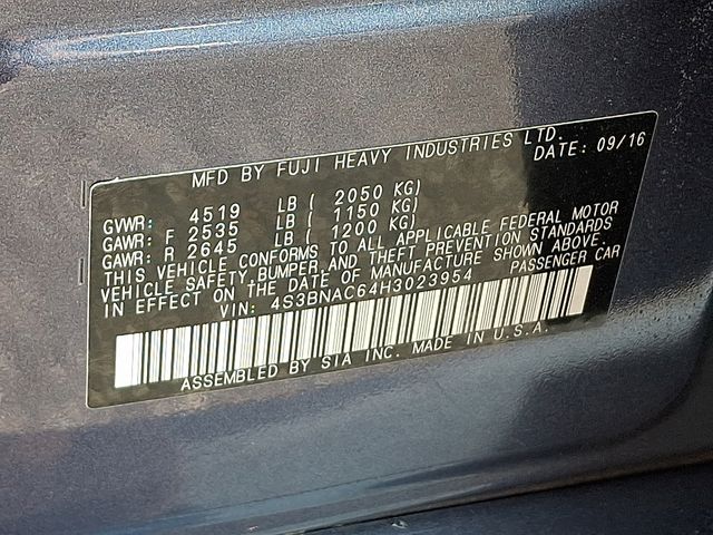 2017 Subaru Legacy 2.5i Blue at Audi Porsche Sewickley