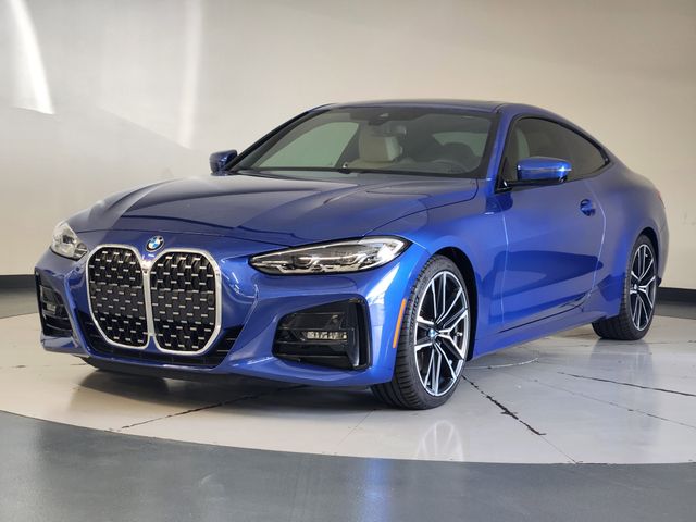 Portimao Blue Metallic 2021 BMW 4 Series 430i Coupe RWD Coupe Rear-Wheel Drive 8-Speed Automatic