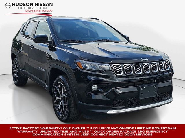 Diamond Black Crystal Pearlcoat 2025 Jeep Compass SUV / Crossover Four-Wheel Drive 8-Speed Automatic