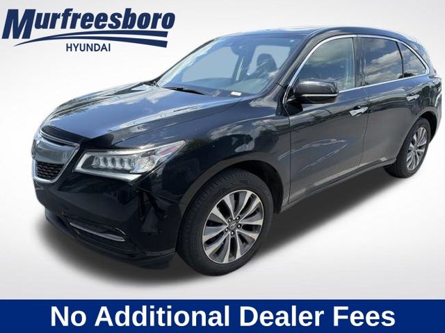 Crystal Black Pearl 2016 Acura MDX FWD with Technology Package SUV / Crossover Front-Wheel Drive 9-Speed Automatic