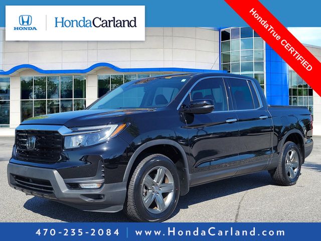 Crystal Black Pearl 2023 Honda Ridgeline Pickup Truck All-Wheel Drive 9-Speed Automatic