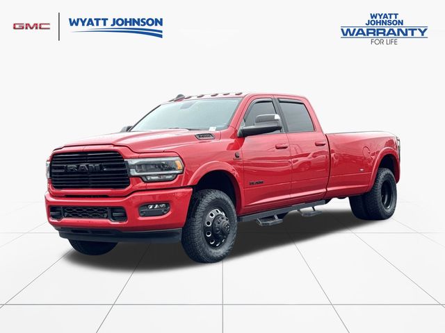 Flame Red Clearcoat 2022 RAM 3500 Laramie Crew Cab LB DRW 4WD Pickup Truck Four-Wheel Drive 6-Speed Automatic