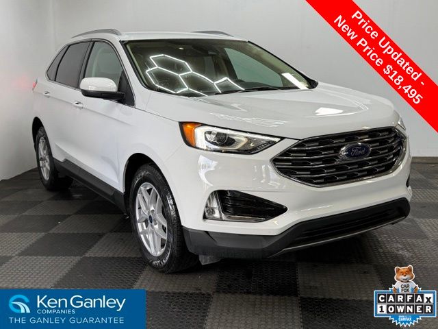 Oxford White 2021 Ford Edge SUV / Crossover All-Wheel Drive Automatic
