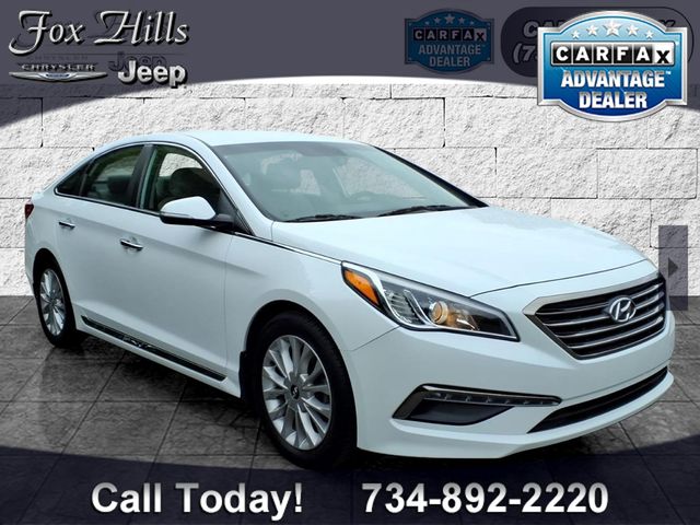 Quartz White Pearl 2015 Hyundai Sonata Sedan Front-Wheel Drive 6-Speed Automatic