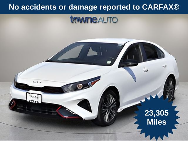 Snow White Pearl 2024 Kia Forte GT-Line FWD Sedan Front-Wheel Drive Continuously Variable Transmission