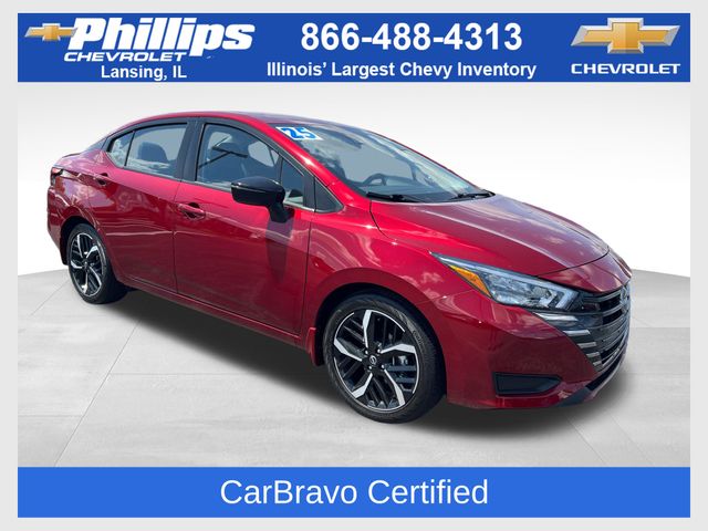 Red (Scarlet Ember Tintcoat) 2025 Nissan Versa SR FWD Sedan Front-Wheel Drive Continuously Variable Transmission