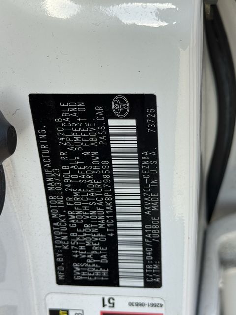 2023 Toyota Camry LE White at DeMontrond Gulf Freeway