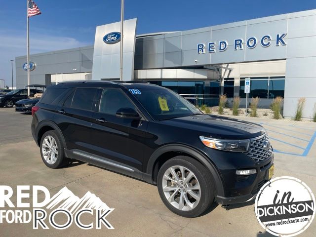 Black Metallic 2023 Ford Explorer SUV / Crossover All-Wheel Drive Automatic