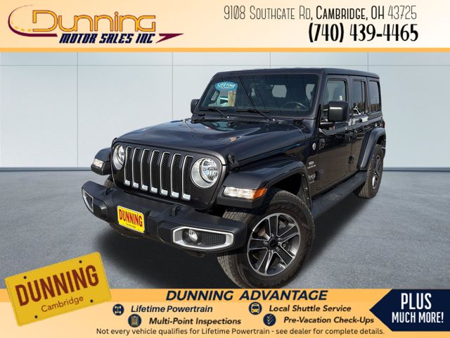 Gray (Granite Crystal Metallic Clearcoat) 2023 Jeep Wrangler Sahara 4-Door 4WD SUV / Crossover Four-Wheel Drive 8-Speed Automatic