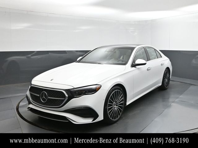 Moonlight White Metallic 2026 Mercedes-Benz E-Class Sedan All-Wheel Drive 9-Speed Automatic