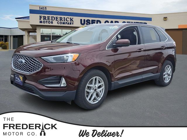 Red (Burgundy Velvet Metallic Tinted Clearcoat) 2023 Ford Edge SUV / Crossover All-Wheel Drive 8-Speed Automatic