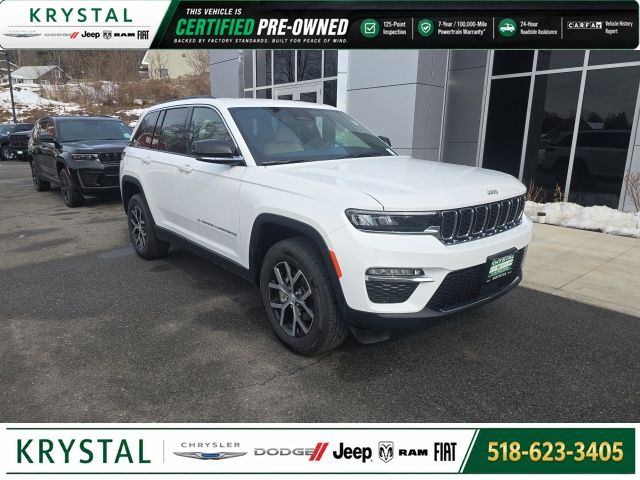 Bright White Clearcoat 2025 Jeep Grand Cherokee SUV / Crossover Four-Wheel Drive 8-Speed Automatic