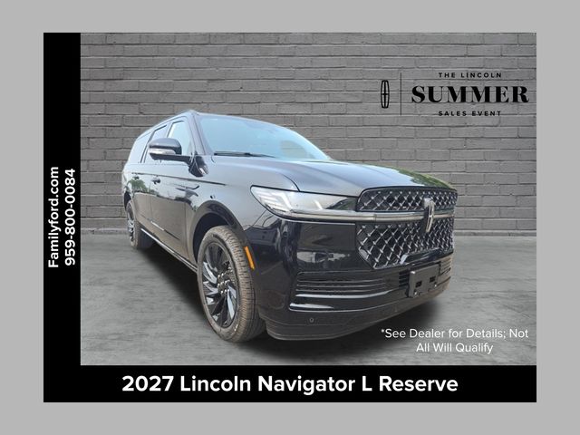 Infinite Black Metallic Clearcoat 2027 Lincoln Navigator SUV / Crossover Four-Wheel Drive Automatic