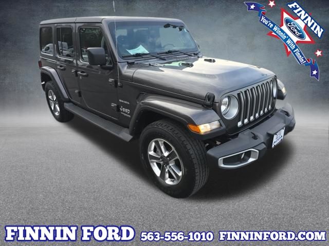 Gray (Granite Crystal Metallic Clearcoat) 2022 Jeep Wrangler Unlimited Sahara 4WD SUV / Crossover Four-Wheel Drive 8-Speed Automatic
