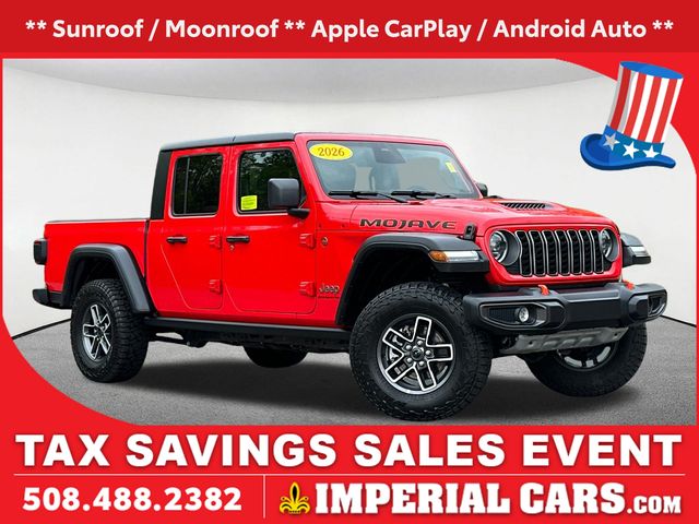 Firecracker Red Clearcoat 2026 Jeep Gladiator Pickup Truck Four-Wheel Drive 8-Speed Automatic